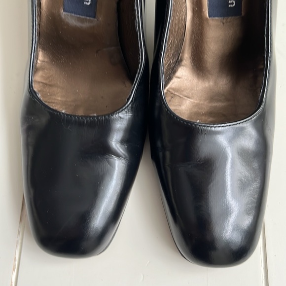 Vintage: Stuart Weitzman for Browns, Shiny Black Leather Pump, 8, narrow - Picture 5 of 5